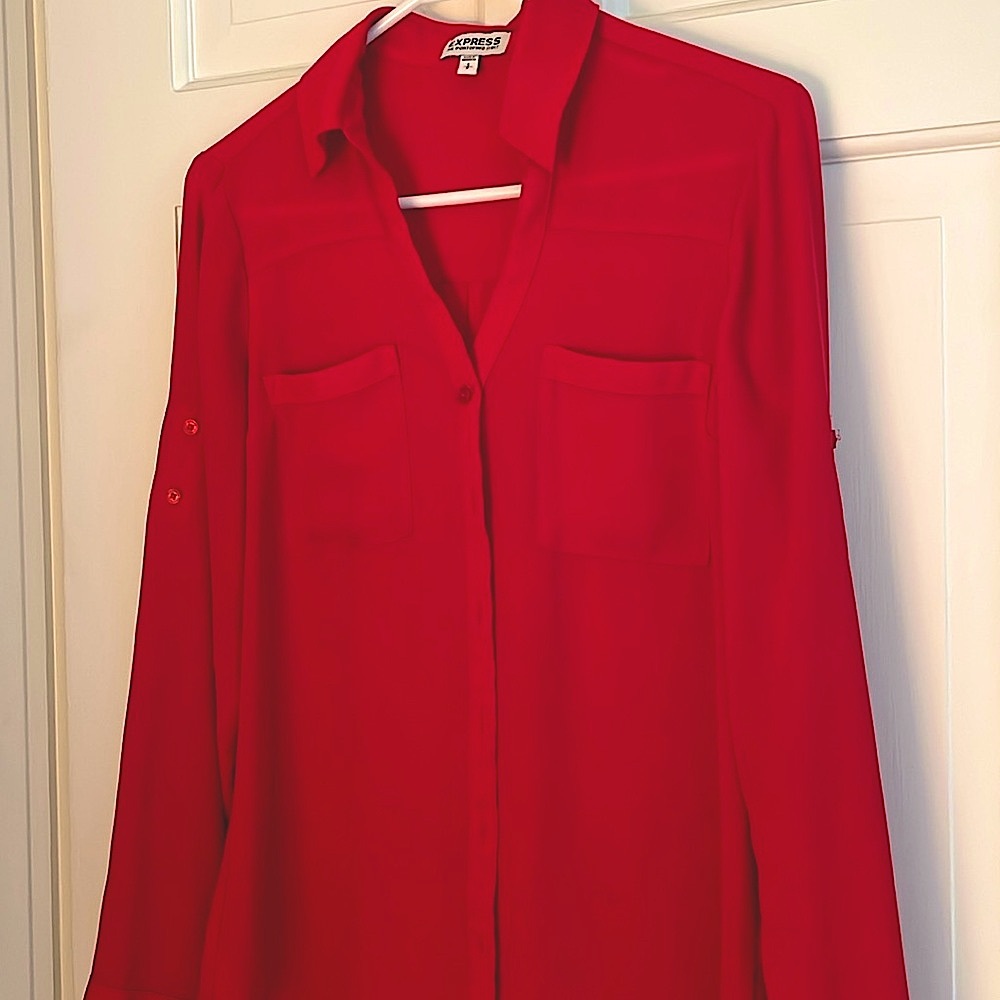 Worn once. Non smoker. Express no longer carries these blouses.